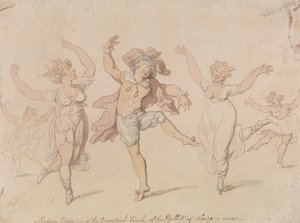 Moderne Anmut...Das Ballett von Alonzo e Cara von Thomas Rowlandson
