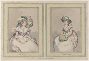 Modisch und prüde, 1. Dezember 1791 von Thomas Rowlandson