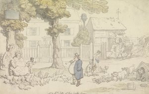 Herr und Frau Jolly in ihrem Landhaus von Thomas Rowlandson