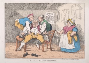 Neue erfundene elastische Hosen, 1. November 1784