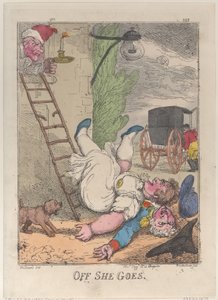 Da geht sie, 1812 von Thomas Rowlandson
