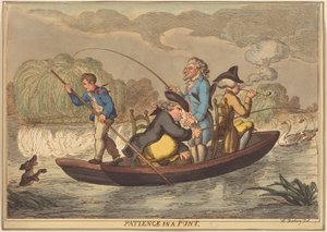 Geduld in einem Kahn von Thomas Rowlandson