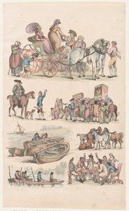 Tafel 16, Umrisse von Figuren, Landschaften und Vieh... für Lernende, Juni 1790