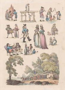 Tafel 5, Umrisse von Figuren, Landschaften und Vieh... für Lernende, 18. Juni 1790