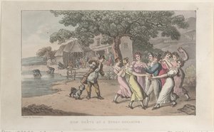 Quae Genus bei einer Schafschur, aus Die Geschichte von Johnny Quae Genus, Der Li..., 1. Februar 1822