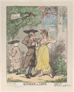 Quäker in Liebe von Thomas Rowlandson