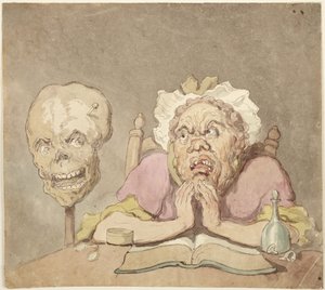 Folgen der Trunkenheit oder Memento Mori von Thomas Rowlandson