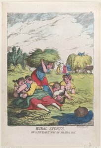 Ländliche Sportarten oder eine angenehme Art, Heu zu machen von Thomas Rowlandson