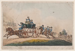 Sadlers Fliegende Artillerie von Thomas Rowlandson