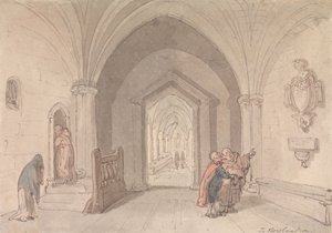 Szene in einem Kloster von Thomas Rowlandson