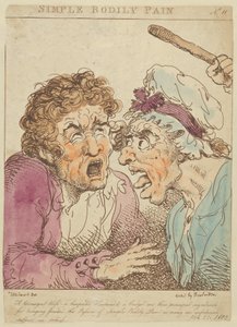 Einfacher körperlicher Schmerz, 1800 von Thomas Rowlandson