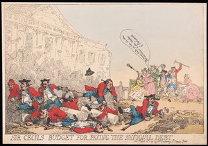 Sir Cecils Budget zur Bezahlung der Staatsschulden, veröffentlicht 1784