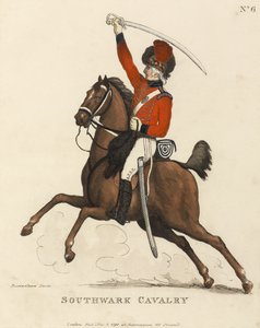 Southwark-Kavallerie, ca. 1799 von Thomas Rowlandson
