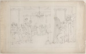 Süß ist die Stimme, deren Kräfte bewegen und das umherirrende Herz zur Liebe rufen..., 1. September 1817 von Thomas Rowlandson
