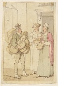 Der Korbverkäufer von Thomas Rowlandson