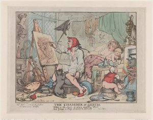 Die Kammer des Genies von Thomas Rowlandson