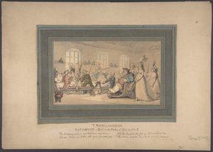 Die Annehmlichkeiten von Bath: Ein öffentliches Frühstück von Thomas Rowlandson