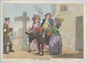 Die Abreise, 29. April 1784 von Thomas Rowlandson