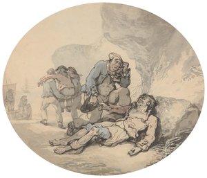 Der sterbende Seemann von Thomas Rowlandson