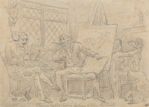 Der Historiker belebt den Geist des jungen Malers von Thomas Rowlandson