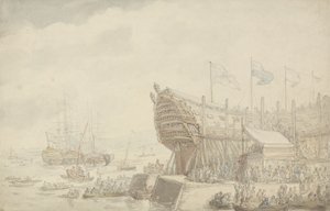 Der Stapellauf der H.M.S. 