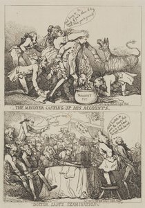 Der Minister rechnet ab von Thomas Rowlandson