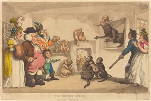 Der Affenraum im Turm von Thomas Rowlandson