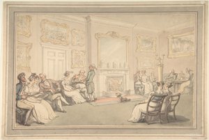 Der Empfang von Thomas Rowlandson