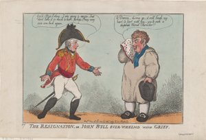 Der Rücktritt oder John Bull überwältigt von Trauer