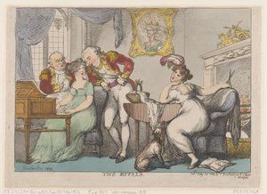 Die Rivalen, 14. Juli 1807 von Thomas Rowlandson