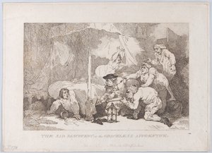 Die traurige Entdeckung des ungnädigen Lehrlings von Thomas Rowlandson