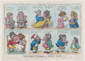 Die geheime Geschichte von Crim Con, Fig 1, 18. August 1808 von Thomas Rowlandson