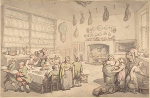 Die Küche des Gutsherrn von Thomas Rowlandson