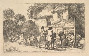 Die Drei Hufeisen, ein Gasthaus am Straßenrand, 18. Dezember 1787