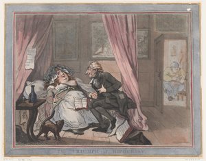 Der Triumph der Heuchelei, 11. Januar 1787 von Thomas Rowlandson
