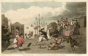 Das Ergebnis des Kaufs eines blinden Pferdes von Thomas Rowlandson