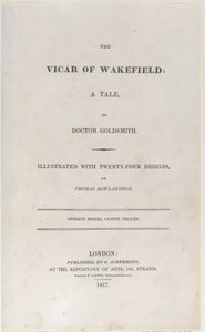 Titelseite, aus Der Pfarrer von Wakefield von Thomas Rowlandson