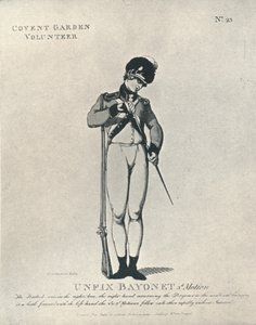 Bajonett lösen 3. Bewegung, 1798 1909 von Thomas Rowlandson