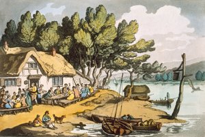 Ansicht in der Nähe von Newport, Isle of Wight von Thomas Rowlandson