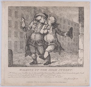 Die High Street hinaufgehen, Edinburgh, Malerische Schönheiten von Boswell, Teil F..., 15. Mai 1786