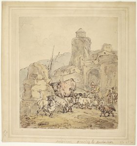 Viehtränke von Thomas Rowlandson