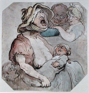 Unterbrochene Amme von Thomas Rowlandson