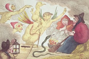 Hexen auf einem Heuboden von Thomas Rowlandson
