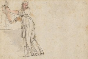 Frau an einem Brunnen von Thomas Rowlandson