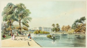 Buckingham Palace vom St. James Park, Platte elf aus Originalansichten von London wie es ist
