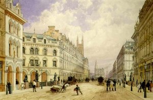 Holborn Viadukt Blick nach Osten, City of London von Thomas Shotter Boys