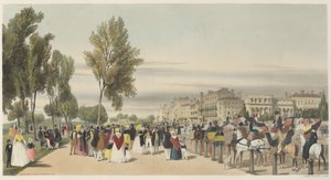 London wie es ist: Hyde Park, nahe Grosvenor Gate von Thomas Shotter Boys