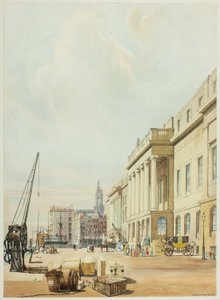 Das Zollhaus, dritte Platte aus Originalansichten von London wie es ist von Thomas Shotter Boys