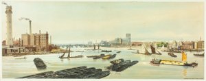 Westminster, von der Waterloo Bridge, Platte neunzehn aus Original Views of London as It Is