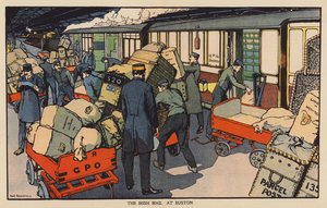 Die irische Post in Euston von Thomas Somerfield